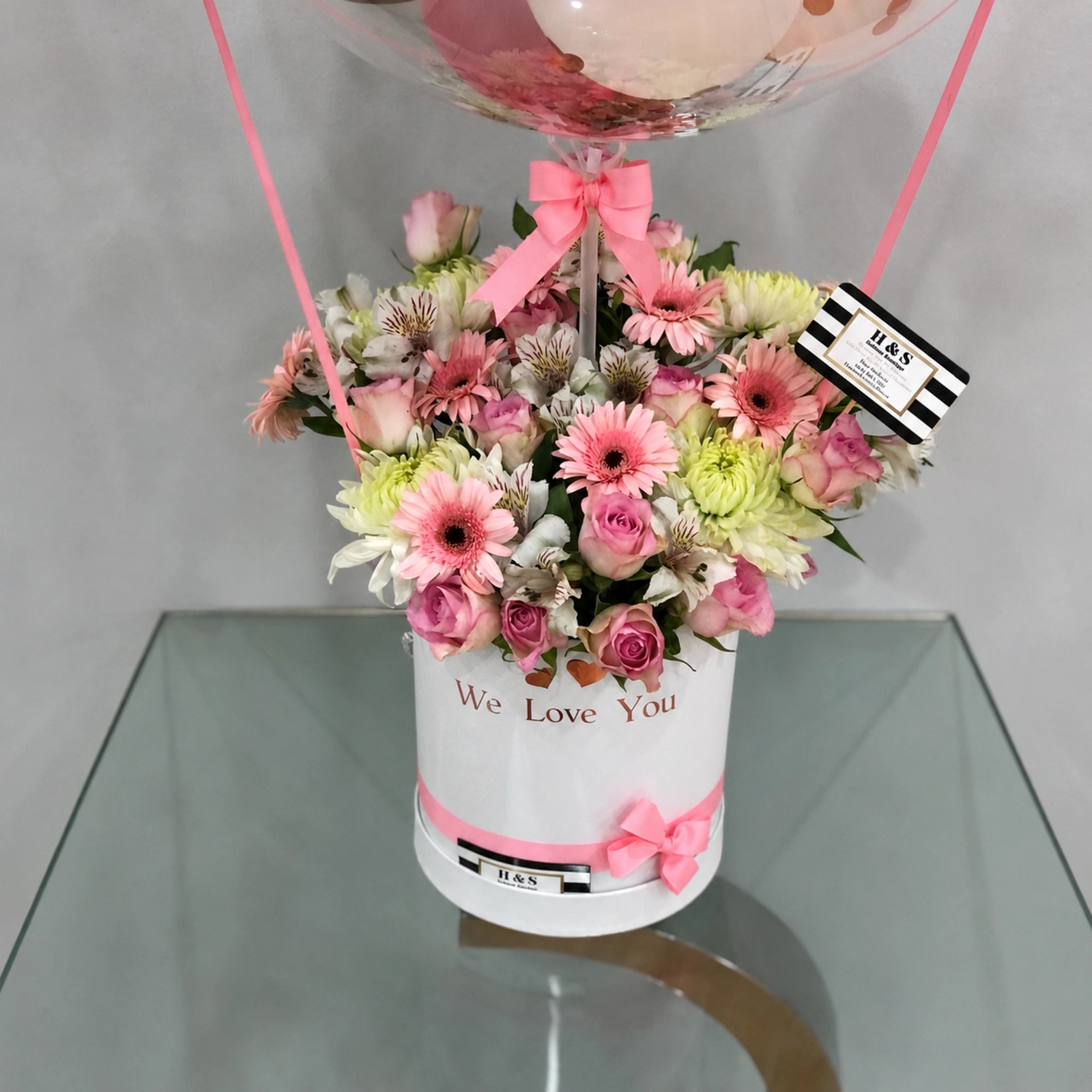 We Love You Flower Arrangement