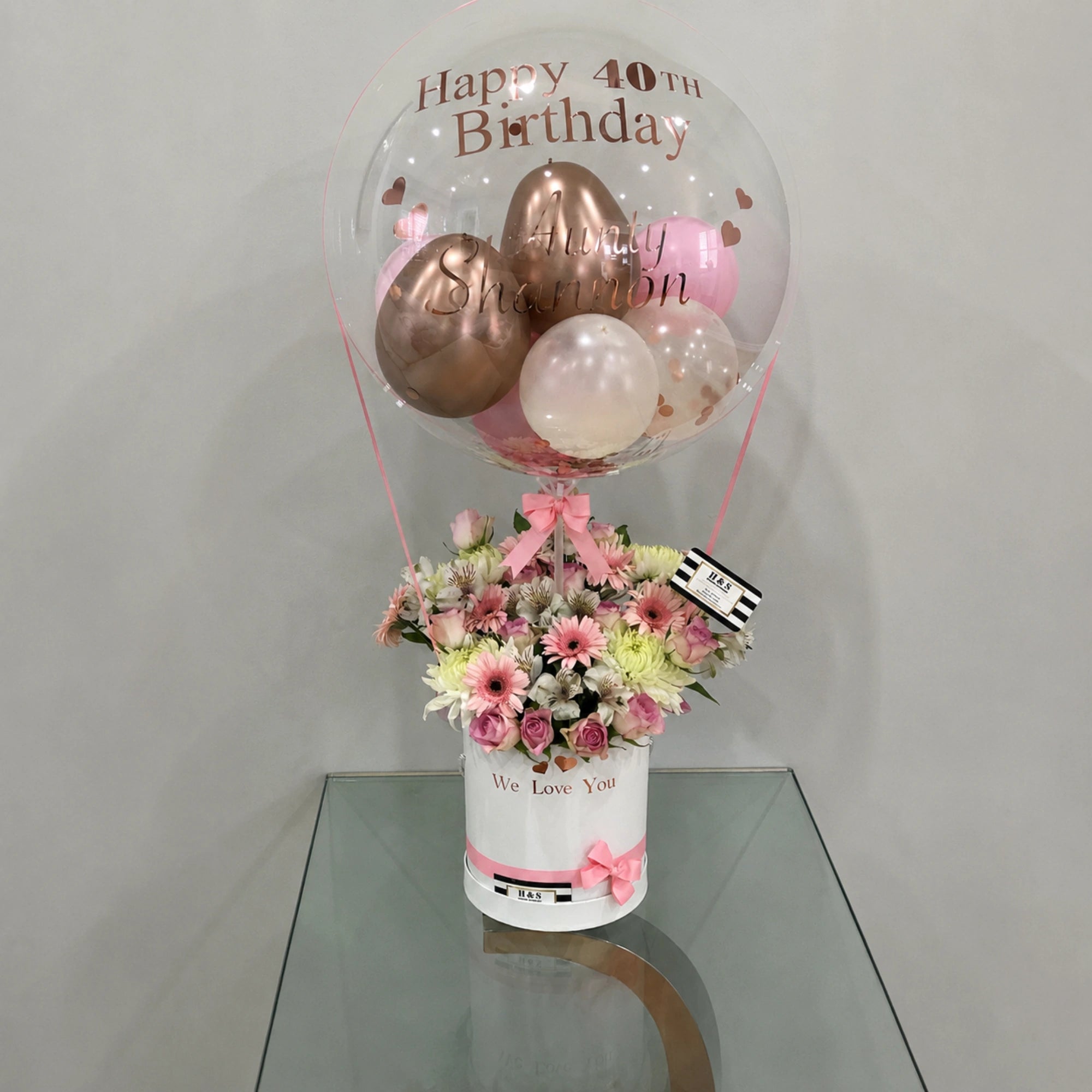 We Love You Flower Arrangement