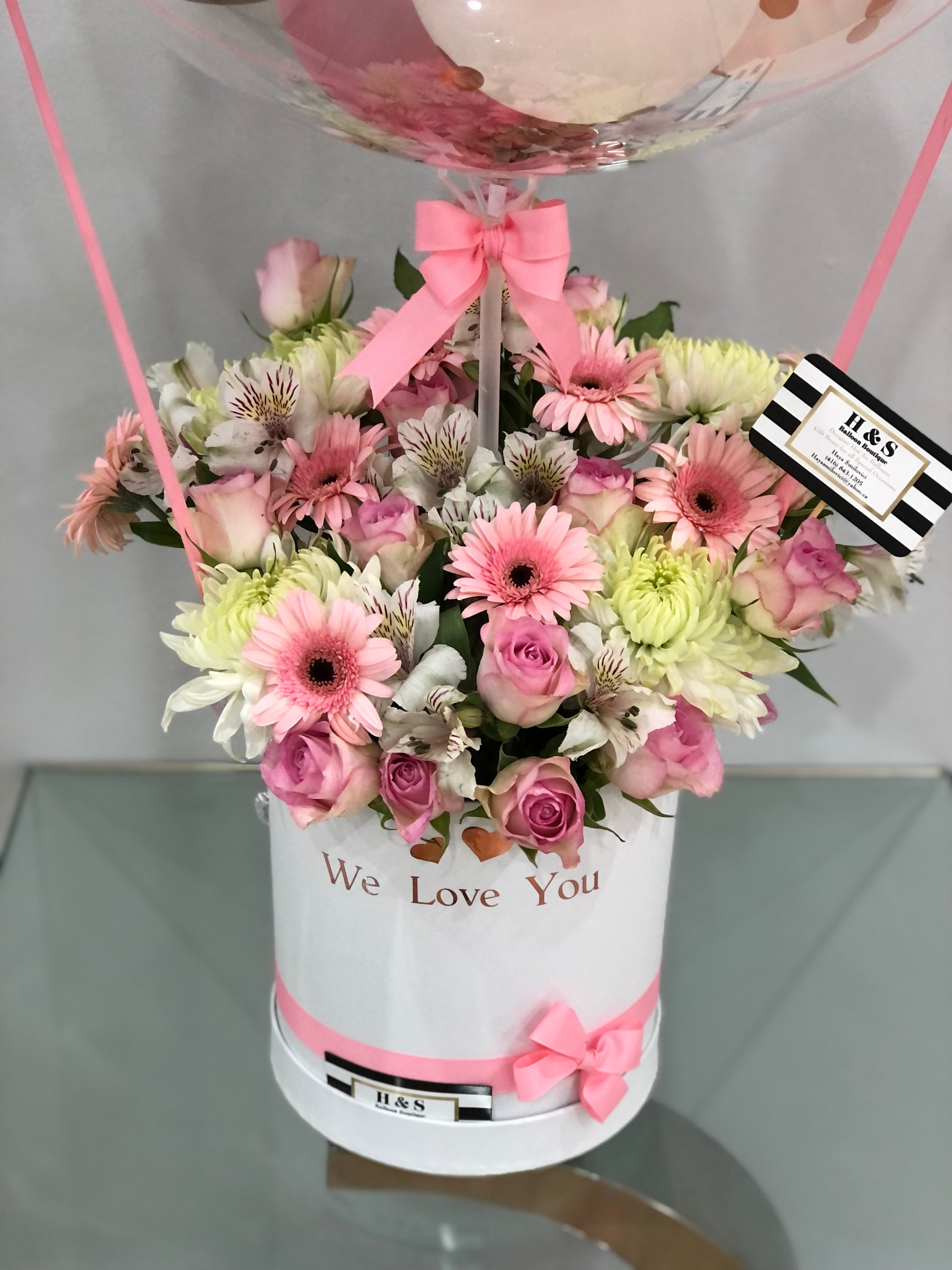 We Love You Flower Arrangement