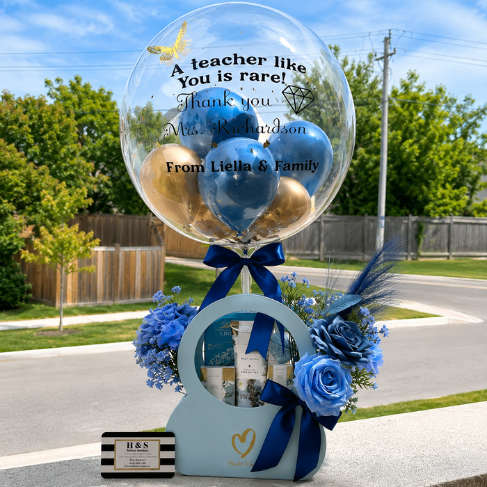 Personalised Teacher Appreciation Balloon Gift Arrangement
